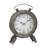 Traditional Quartz movement / Crystal Tabletop Clock in Black with Alarm