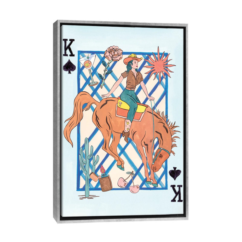 Range Rider III, reproduction d'art sur toile encadrée, H 26 po x l 18 po, Toile à cadre flottant sans passe-partout