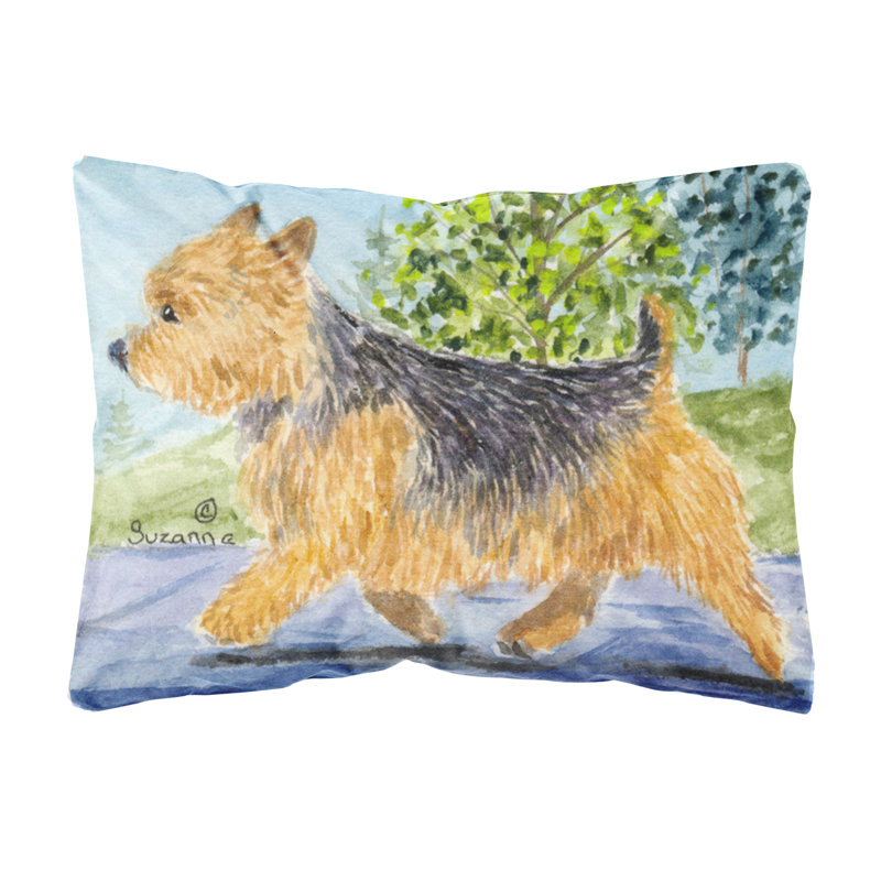 Coussin décoratif intérieur/extérieur norwich terrier