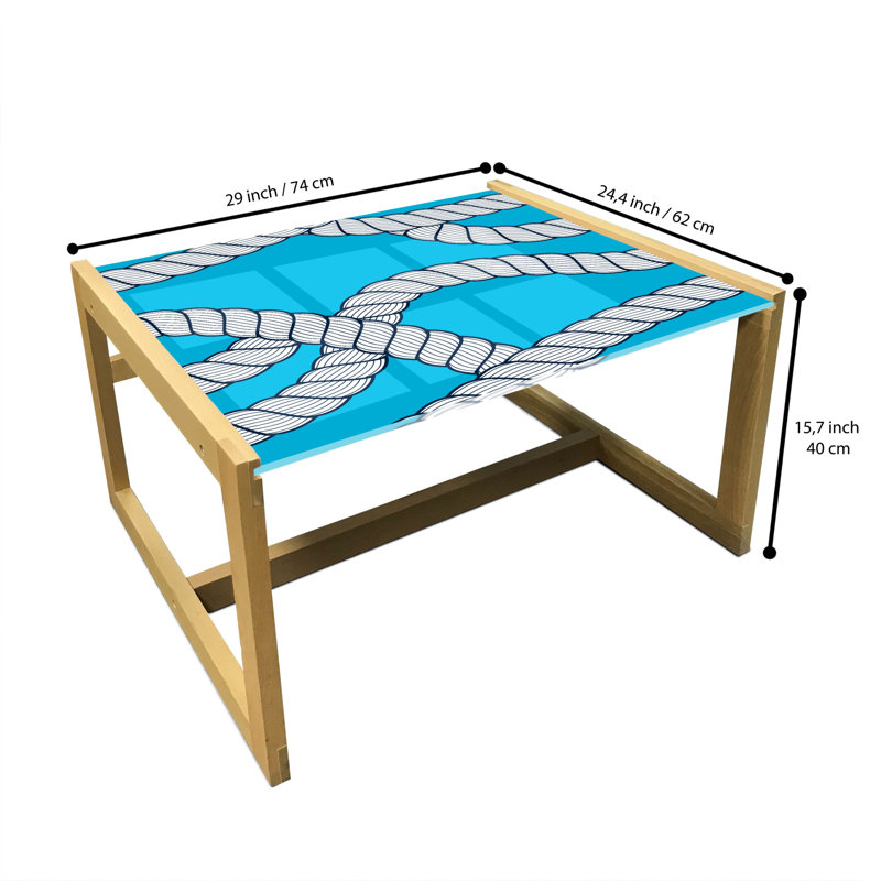 Jamon Trestle Coffee Table, 40cm H x 74cm W x 62cm D