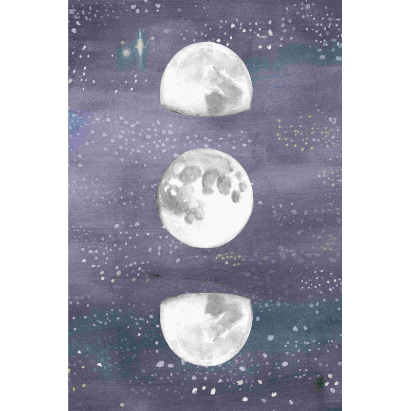 Carte de la lune II, H 18 po x l 12 po