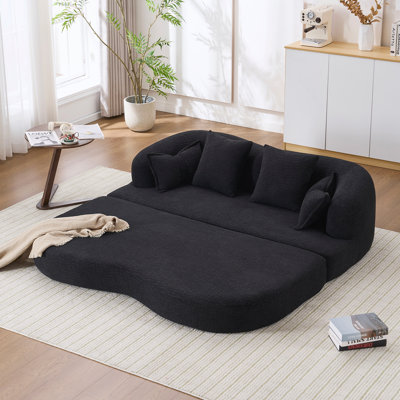 70 Inch Folding Boneless Couch Convertible Compressed Sleeper Sofabed