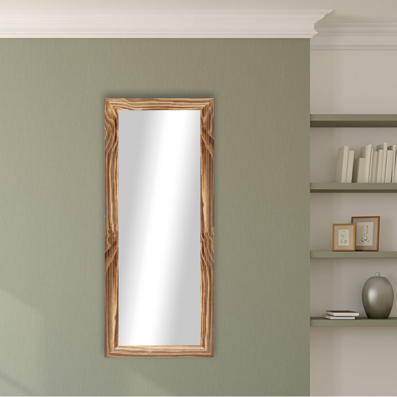 Miroir Carlea, Naturel brûlé, H 63 po x l 25 po