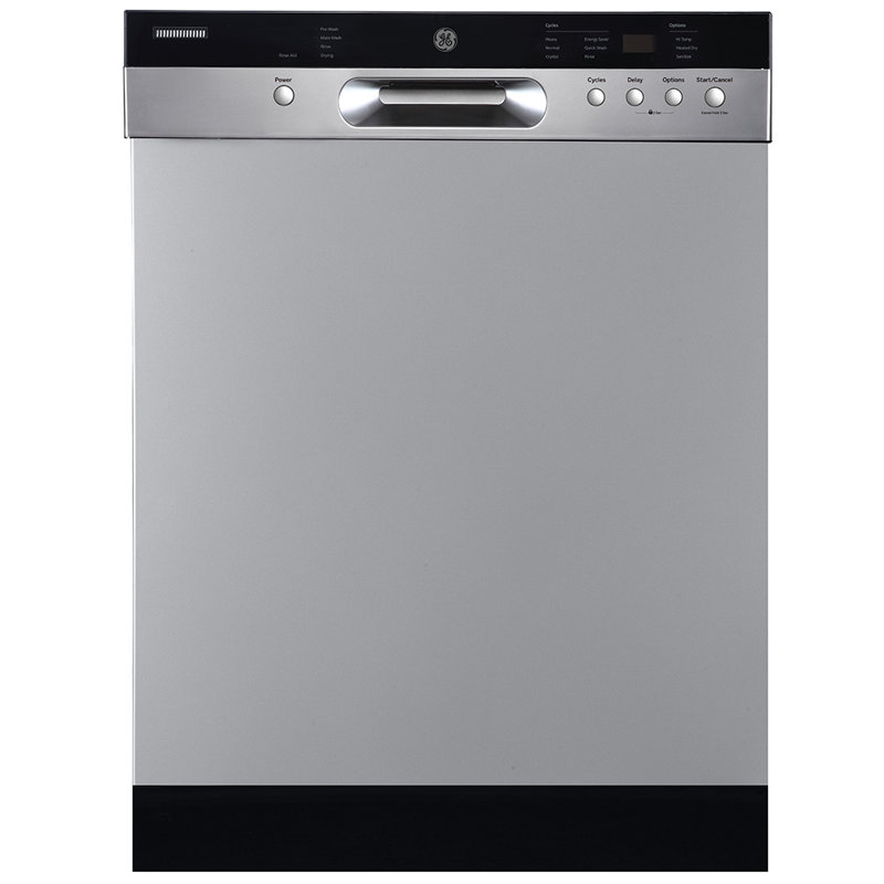 24" 52 dBA Built-in Digital Control Dishwasher, Stainless Steel