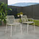 Vashon Aluminum Outdoor Stacking Dining Armchair with Cushion