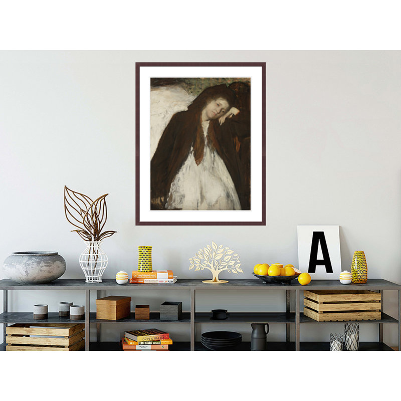 «The Convalescent» par Edgar Degas, impression giclée encadrée, H 41,5 po x l 33,15 po