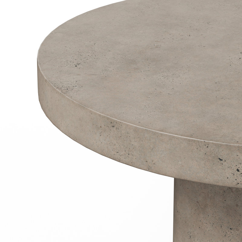 Table de salle à manger Kareen, Gris foncé, Table de comptoir (hauteur de 36,25 po), Rond 47,25 po