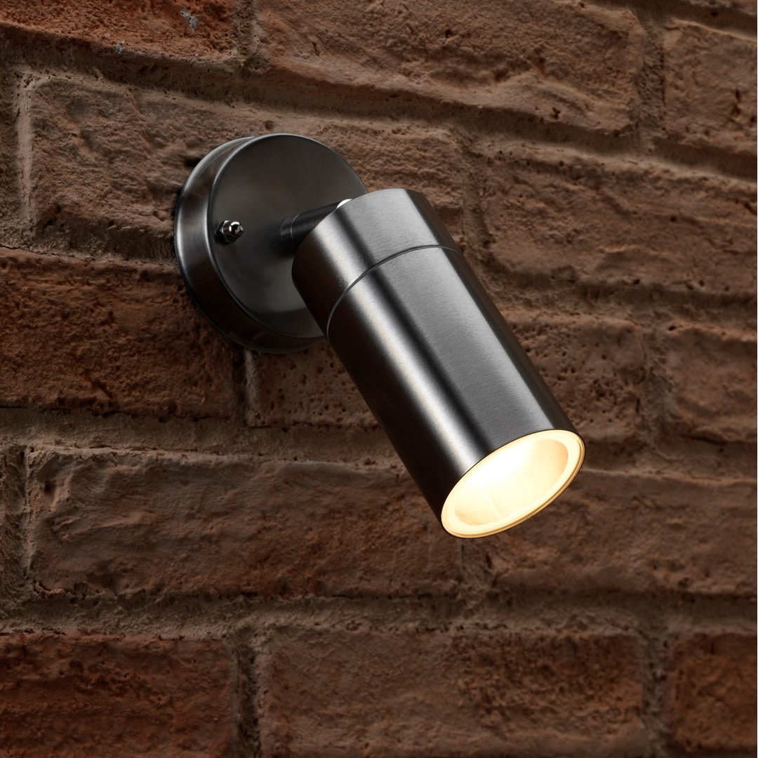 Gardin Stainless Steel 40.64cm H Outdoor Armed Sconce