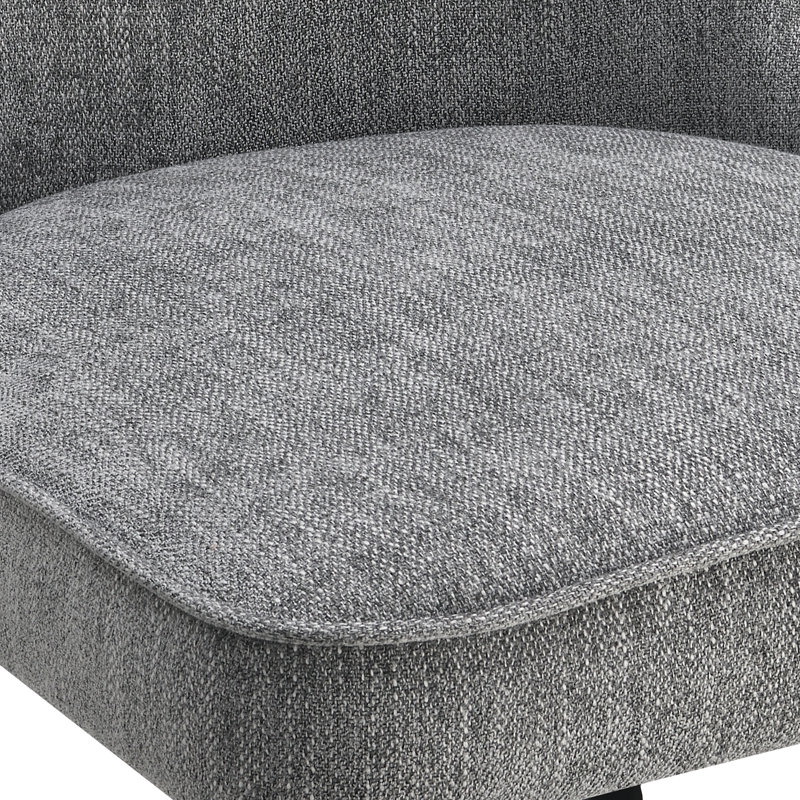 Chaise d'appoint Gunita, Gris anthracite