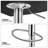 Greno Faux Leather Swivel Bar Stools, Adjustable Counter Height Barstools with Backrest and Armrest-2002988043