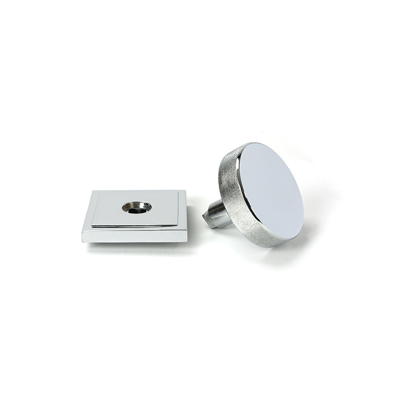 Brompton Single Dummy Door Knob , Polished Chrome