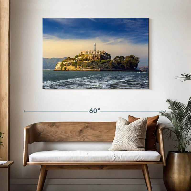 L'île d'Alcatraz, H 30 po x l 45 po