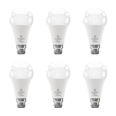 6 Pack LED B22 A95 Light Bulb, 22W (100W Equivalent) Non-Dimmable Cool White 6500K 2206lm Energy Saving GLS LED Golf Super Bright Light for Home Lining Dining Area Appliance