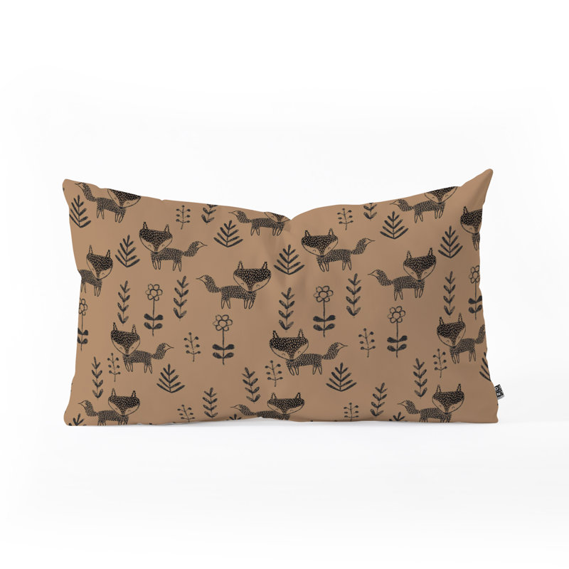 Coussin décoratif en tirets lombaires et en cendres