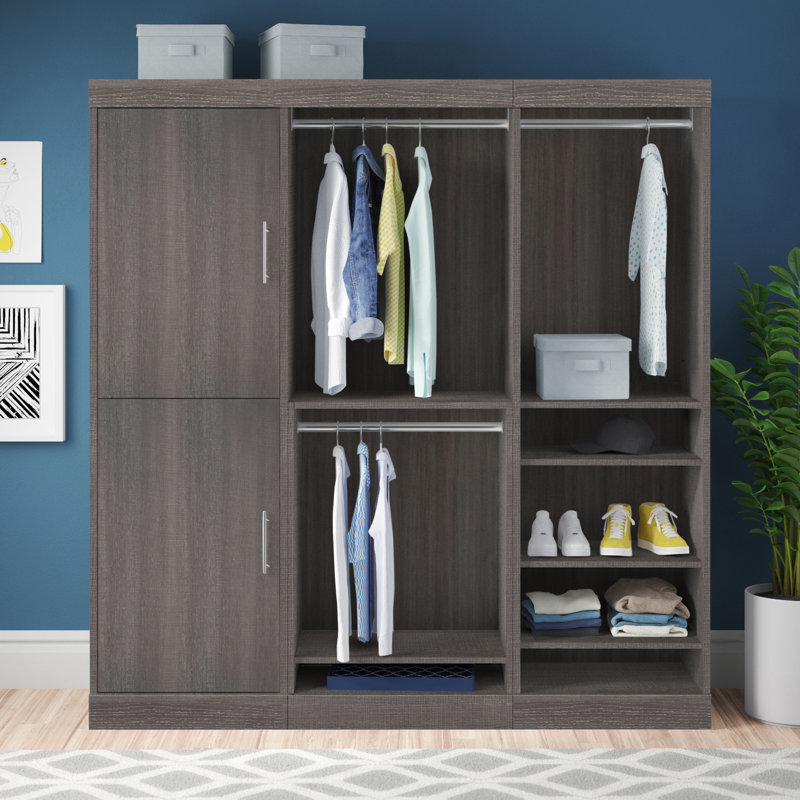 Système d'organisation l 80 po Tymiesha, gris