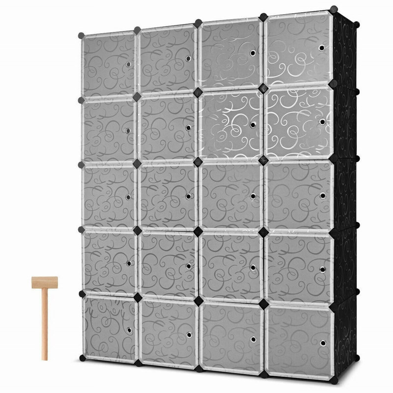 Rangement de 20 cubes