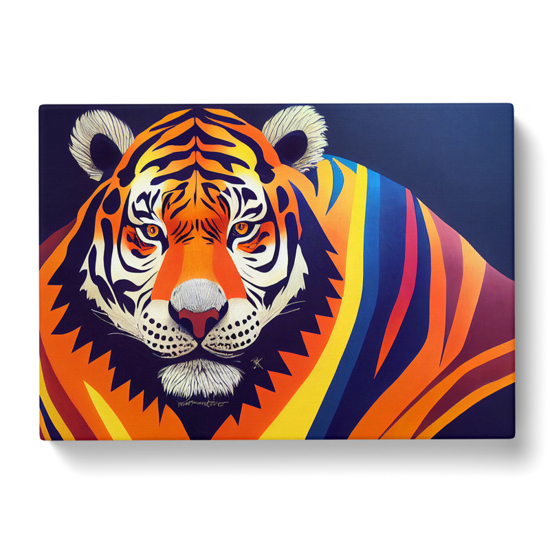 Tiger Stripes Abstract - Wrapped Canvas, 40cm H x 60cm W x 3cm D