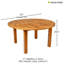 Grande table de salle à manger ronde