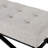 Stylish Grey Upholstered With Button Design, Frame, 47.48"W X 17.61"D 16.61"H Elegant Bench Waffle Stitch, Upholstered, ,