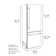 ZLINE 30 in. 16.1 cu. ft. Built-In Bottom Freezer Refrigerator with Water Dispenser and Ice Maker in Satin Stainless Steel with Graphite Grey Interior