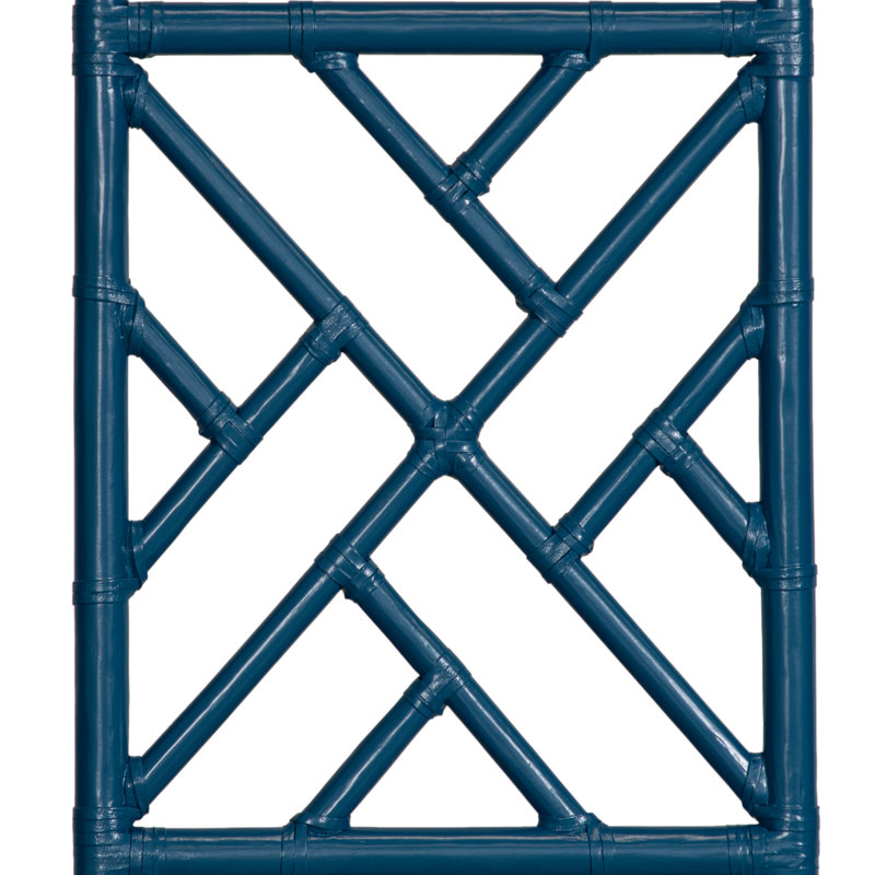 Chippendale Open-Frame Headboard, King, Pacific Blue