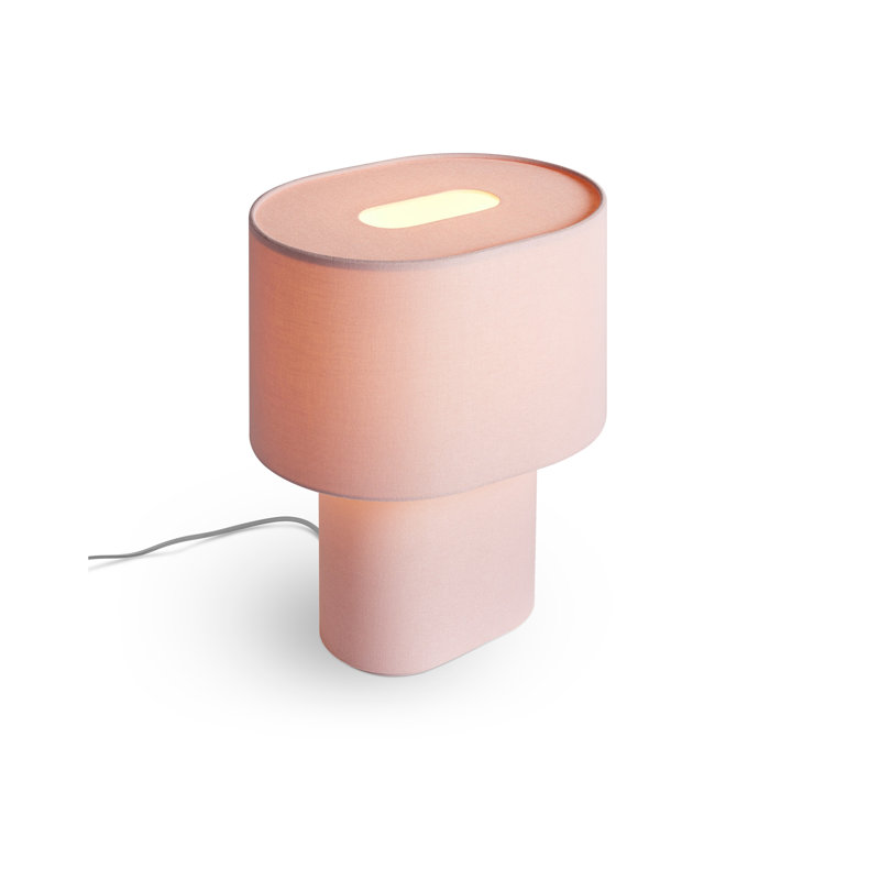 Hilla Table Lamp, Blush, 21”H x 18” W x 13” D