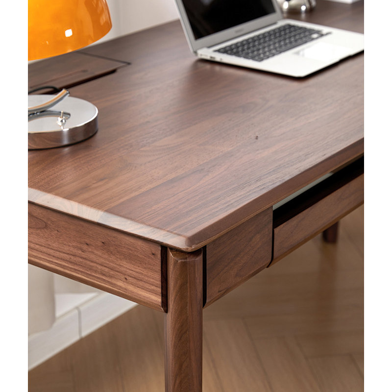 Brown Rectangular Solid Wood desks