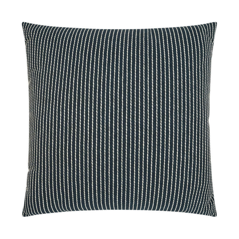 Linus Indoor/Outdoor Pillow Cover & Insert, Square 22", Graphite