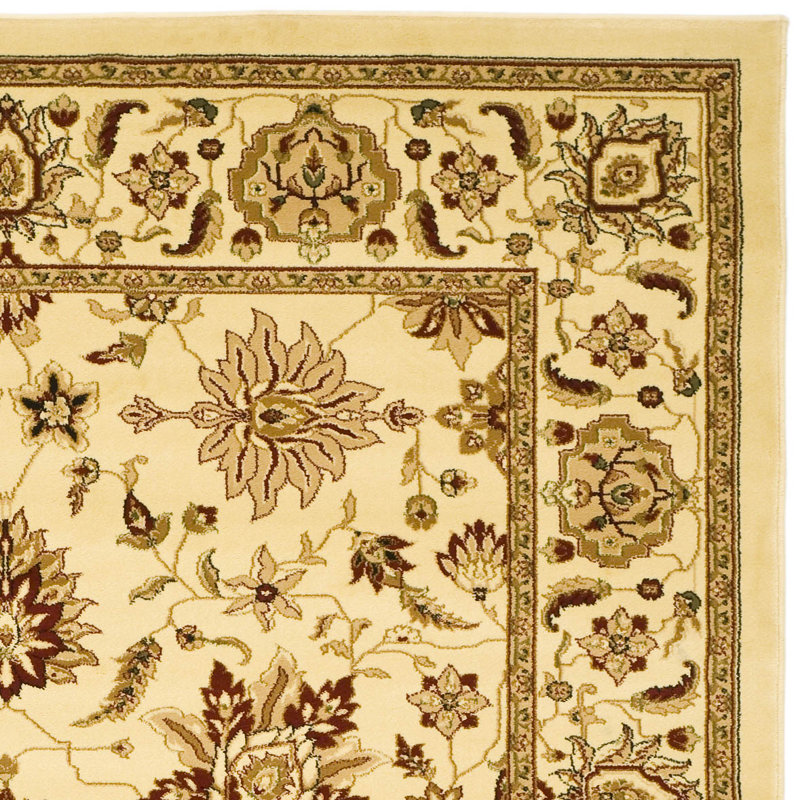 Tapis oriental crème / brun / bourgogne Klose, Tapis de couloir 2 pi 3 po x 12 pi