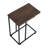 Walnut Foldout C Table with Iron Base-644487887