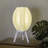 Wavy 16.5" Modern Contemporary Plant-Based PLA 3D Printed Dimmable LED Table Lamp-277406431-277406430