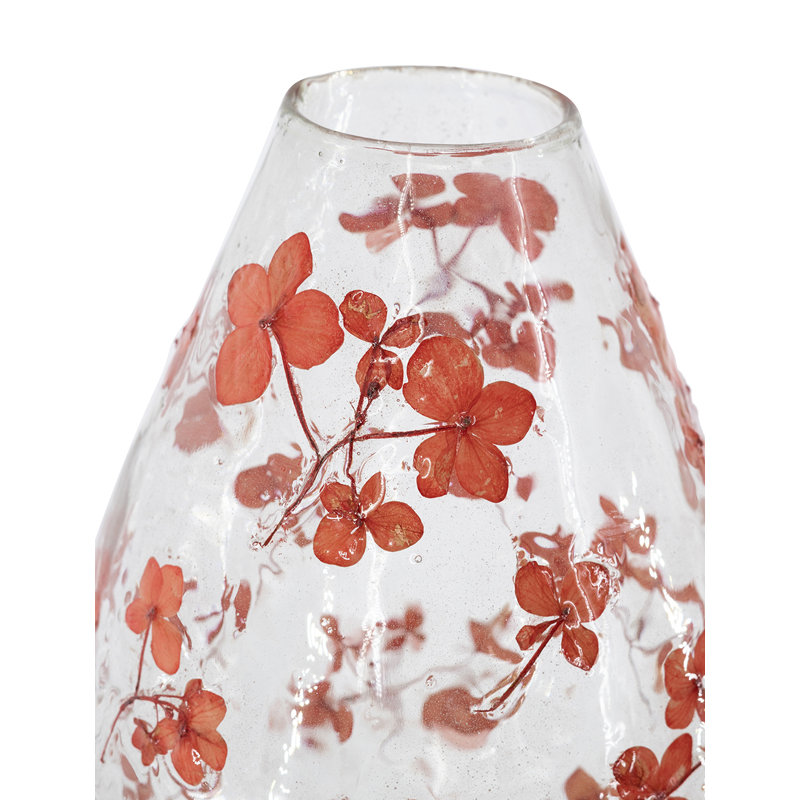 Vase en verre transparent D6x9, H 9,1 po x l 6 po x P 6 po