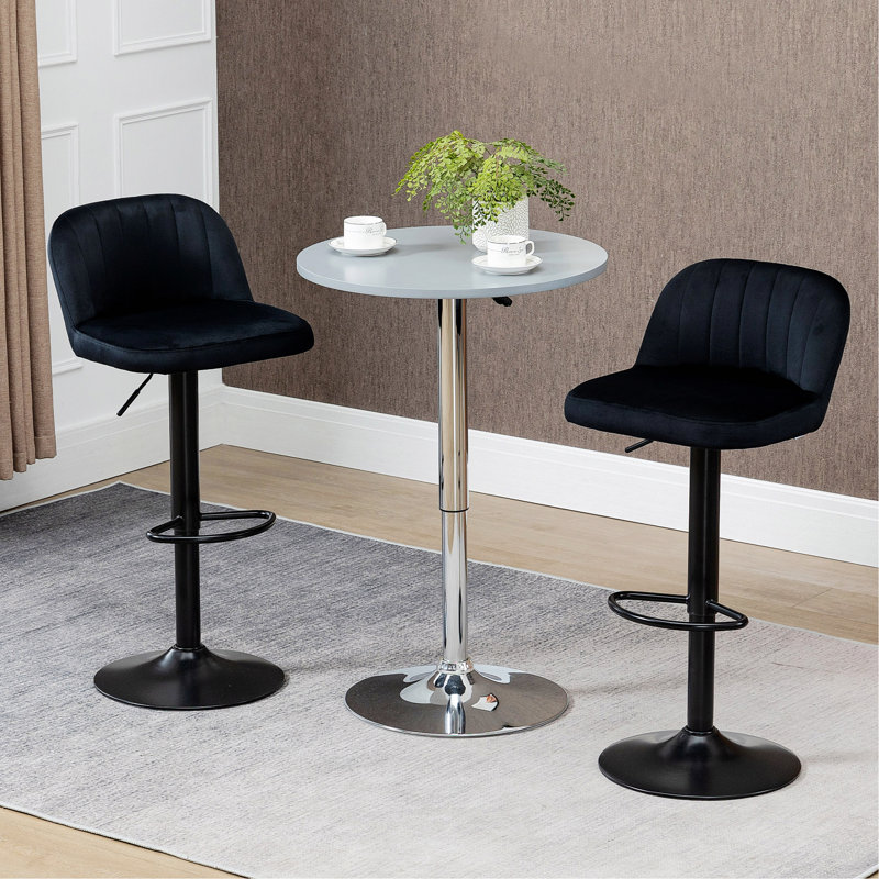 2 tabourets de bar, tabouret de bar à hauteur de comptoir, tabouret de cuisine rembourré avec siège pivotant, tabouret de bar à structure en métal pour la cuisine, la salle à manger, le bar