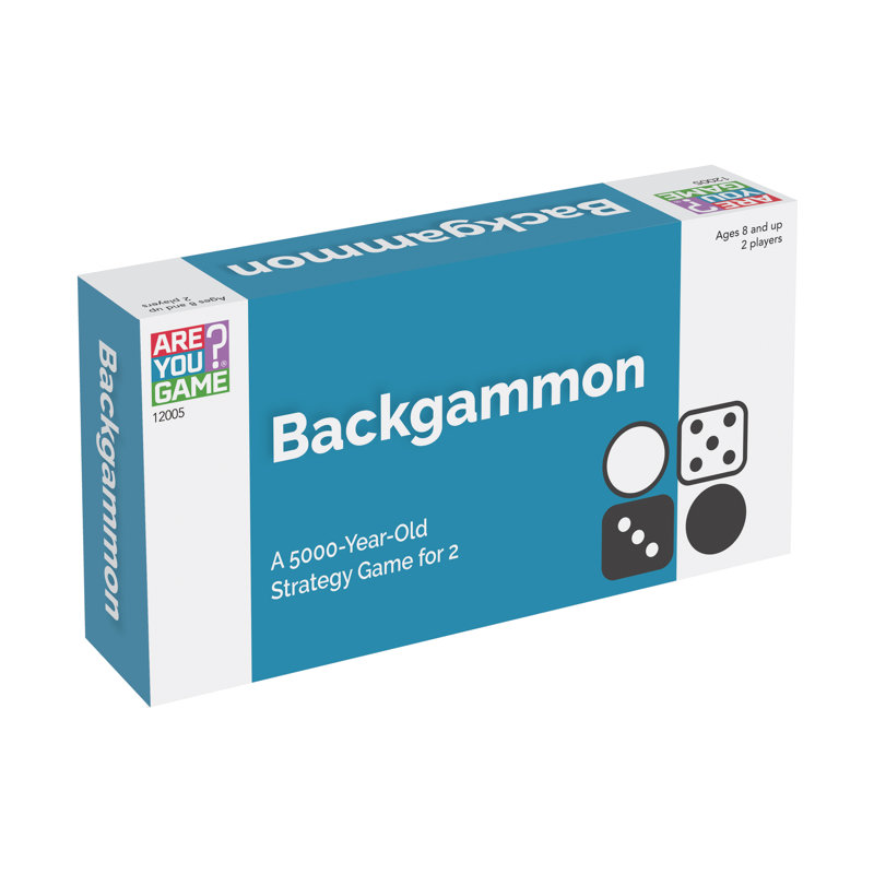 AreYouGame.com 11.88'' L Backgammon Game Set