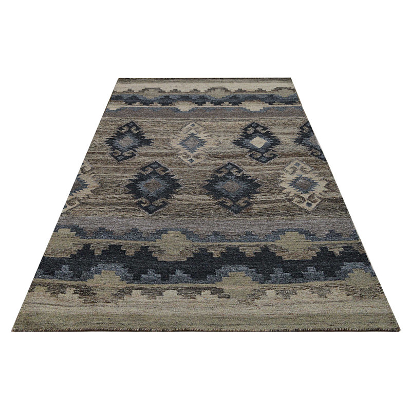 Southwestern Wool Hand Woven Area Rug, Rectangle 155 x 240cm