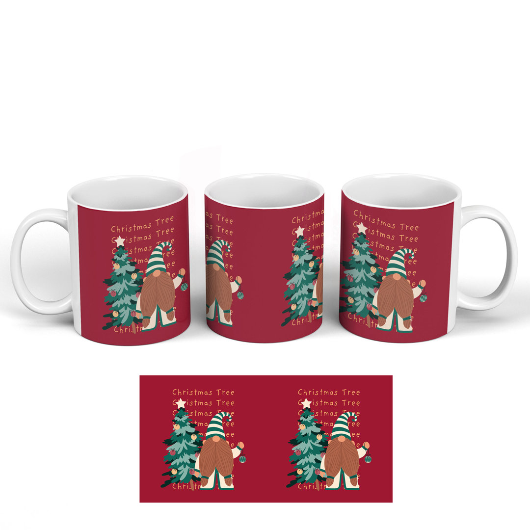 Christmas Tree Festive Gonk Ceramic Classic Mug
