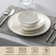16-piece White Bone Porcelain Dinnerware Set With Gold Trim, Service For 4