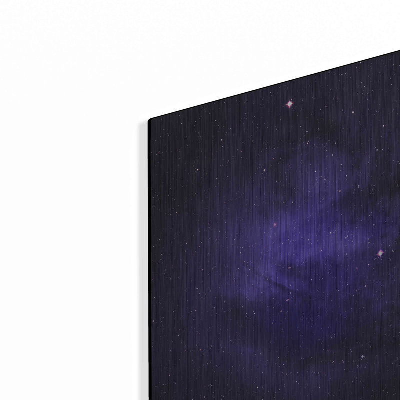 «Persian Indigo Night» par Inconnu, art mural en métal, H 12 po x l 16 po