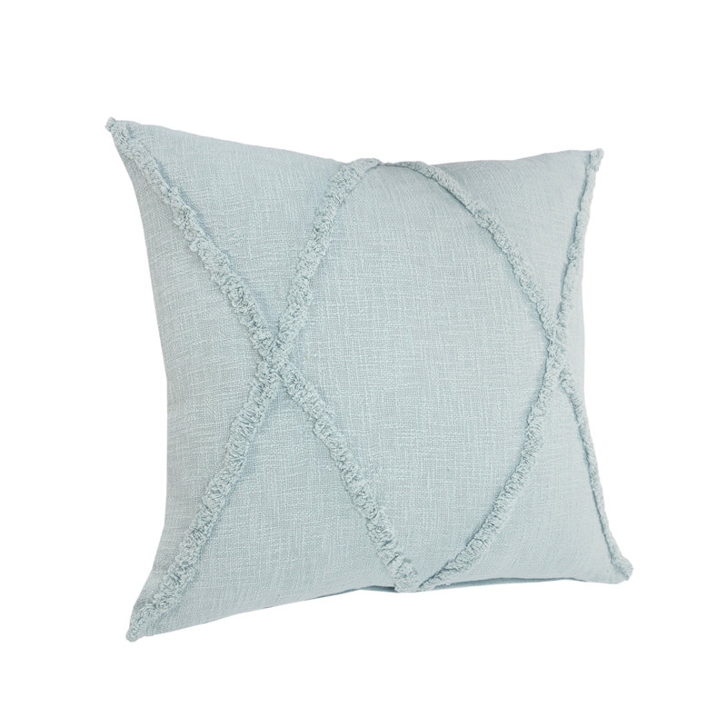 Geometric Reversible Pillow Insert, 18"H x 18", Palladian Blue