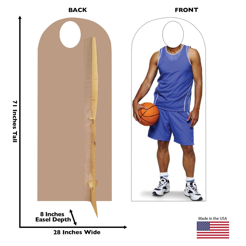 Life-Size Stand-Ins 70.5'' Basketball Cardboard Standup