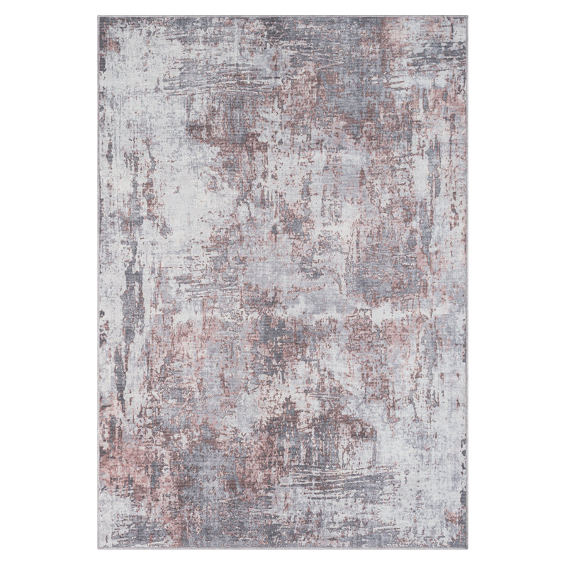 Washable Savana grey/brown Rug, Rectangular 160 x 230cm