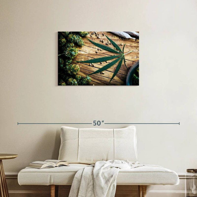 Dried Marijuana, 20" H x 30" W