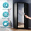 472.44*203.2*203.2CM Modern Corner Wardrobe with High Gloss UV Doors and Mirror,Solid Wood Style-593638635