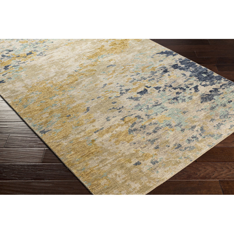Biscayne Wool Abstract Area Rug, Rectangle 9' x 13'