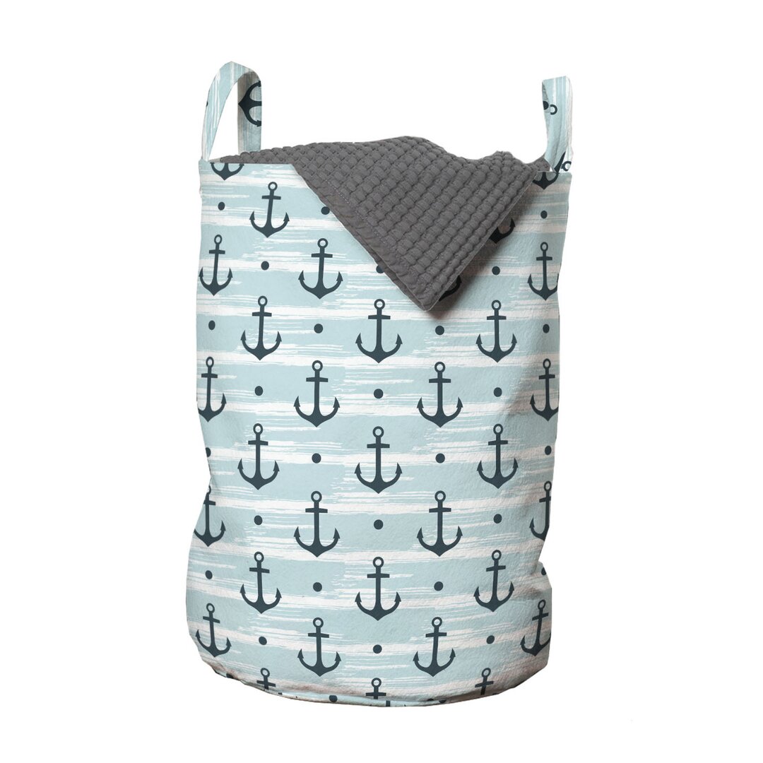 Wäschesack Anchors Modern Adventurous Striped Coastline Marine