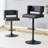 Bar Stool Adjustable Height Faux Leather Upholstered-1036923947