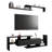 Alvaro 60.2'' 2 Pc 1-Drawer Floating TV Stand Media Console with Open Shelves-93284038