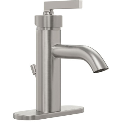 Single-Hole Single-handle Bathroom Faucet with Drain Assembly