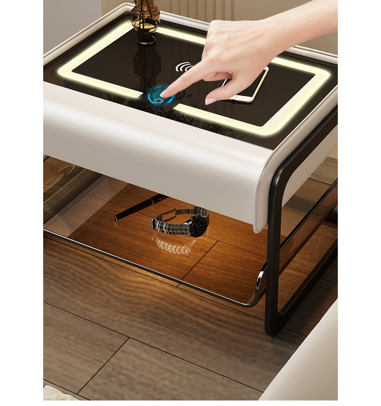 Cleoda 19.68cm W Manufactured Wood Bedside Table