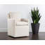 Fauteuil de salle à manger à roulettes Glenrose - Lin Effie